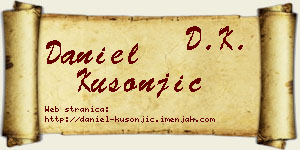 Daniel Kusonjić vizit kartica